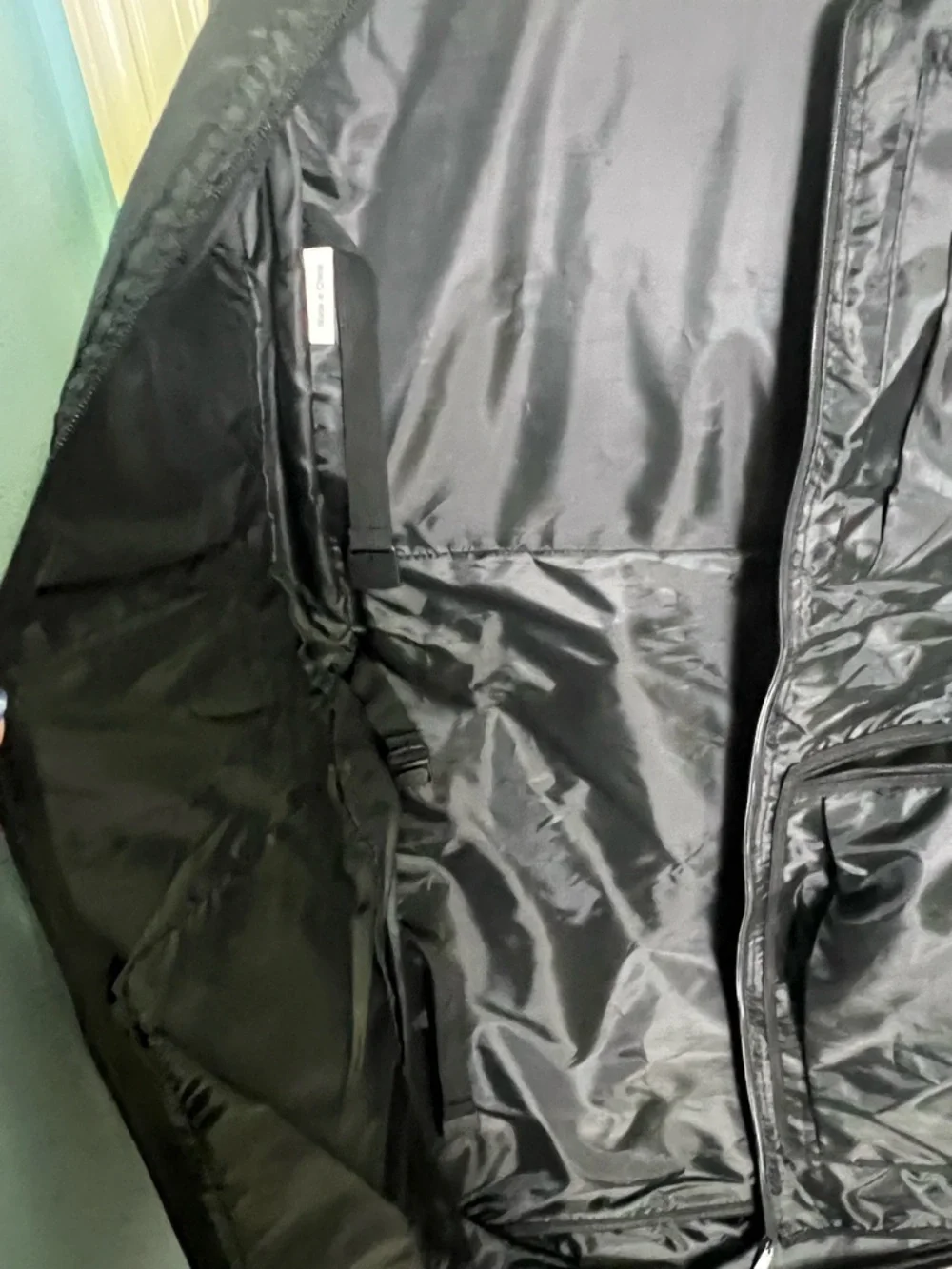 Black Hanging Garment Organizer - Travel Jacket & Coat Carrier
